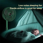 Telescopic Folding Fan – Portable USB Rechargeable Folding Table Fan | Adjustable Height Mini Cooling Fan | Stylo Choice
