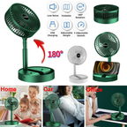 Telescopic Folding Fan – Portable USB Rechargeable Folding Table Fan | Adjustable Height Mini Cooling Fan | Stylo Choice