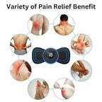 Mini Body Massager – Portable Rechargeable EMS Muscle Stimulator for Neck, Shoulder & Back Pain Relief | Stylo Choice