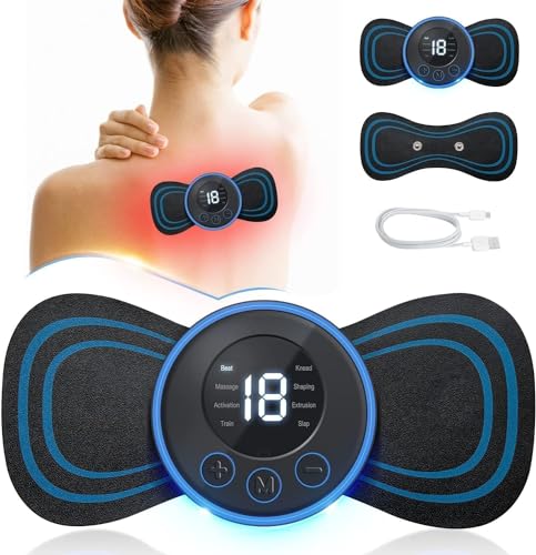 Mini Body Massager – Portable Rechargeable EMS Muscle Stimulator for Neck, Shoulder & Back Pain Relief | Stylo Choice