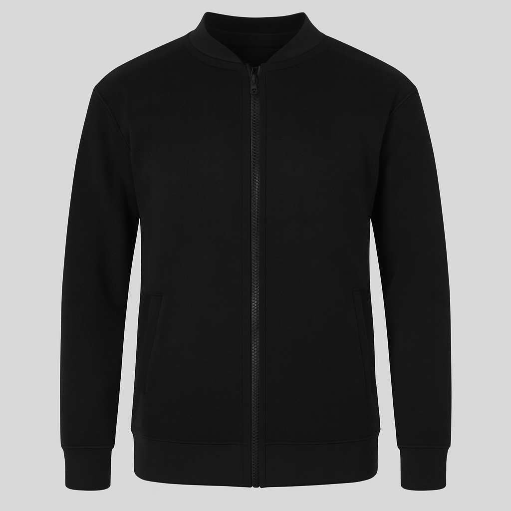 Premium Zipper Jacket for Men – French Fleece Winter Jacket with Full Zip Closure | Stylish Casual Wear | Stylo Choice