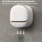 Luxury Wall-Mounted Soap Holder with Drain Tray – Stylish Bathroom Soap Box