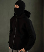 Balaclava Hoodie for Men in Pakistan – Premium Full Face Mask Winter Hoodie | Ninja Style Streetwear | Stylo Choice
