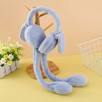 Cute Bunny Plush Headphones for Kids & Girls | Soft Rabbit Ear Wired Headset | Kawaii Fashion Headphones | Stylo Choice
