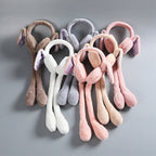 Cute Bunny Plush Headphones for Kids & Girls | Soft Rabbit Ear Wired Headset | Kawaii Fashion Headphones | Stylo Choice