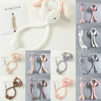 Cute Bunny Plush Headphones for Kids & Girls | Soft Rabbit Ear Wired Headset | Kawaii Fashion Headphones | Stylo Choice
