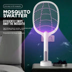Rechargeable Mosquito Racket With Charging Stand – Electric Mosquito Killer Bat | USB Rechargeable Insect Zapper | Stylo Choice
