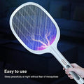 Rechargeable Mosquito Racket With Charging Stand – Electric Mosquito Killer Bat | USB Rechargeable Insect Zapper | Stylo Choice