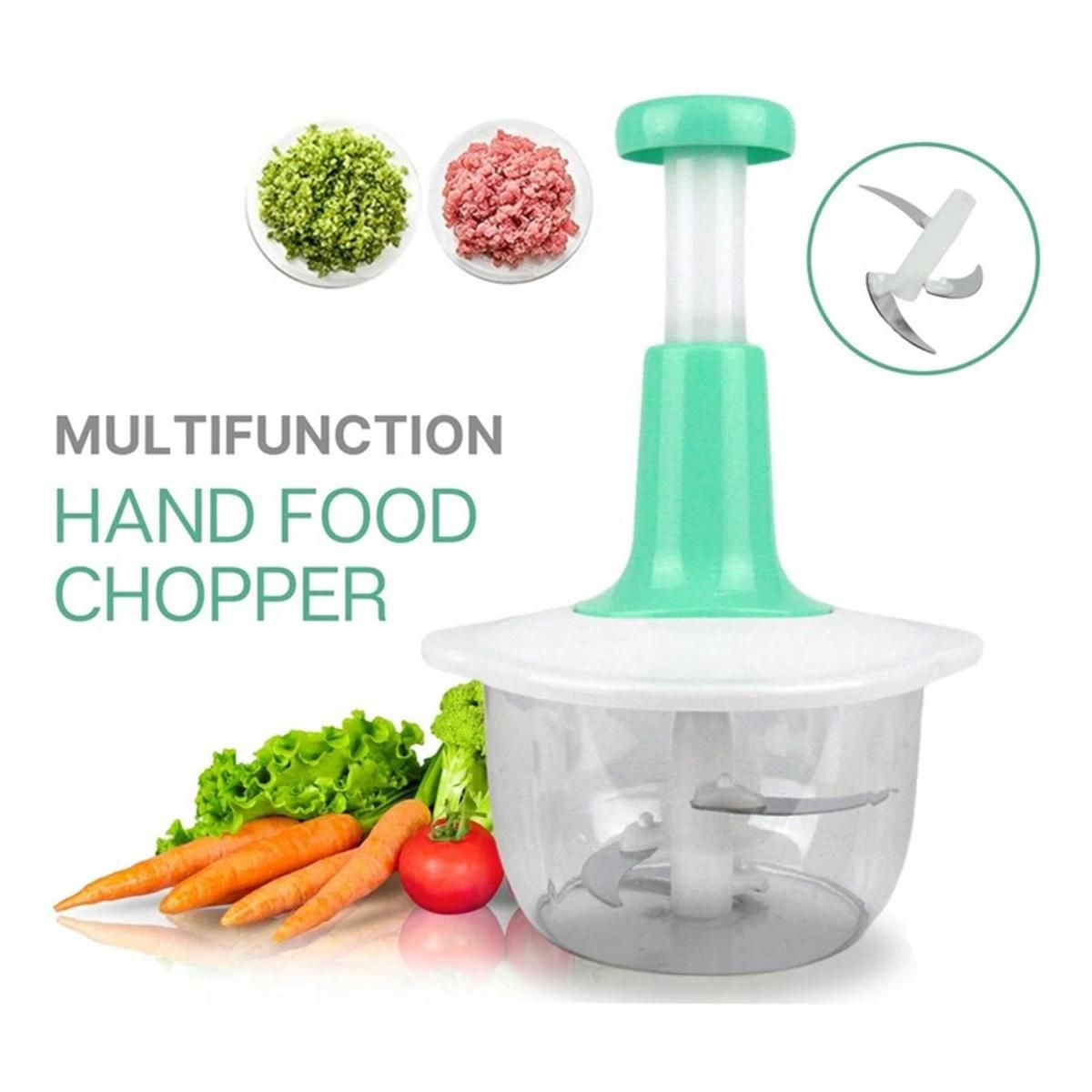 Hand Press Manual Chopper – Portable Vegetable & Food Chopper | Quick Pull String Kitchen Cutter | Stylo Choice