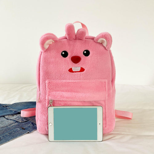 Cute Fluffy Backpack in Pakistan – Soft Plush Cartoon School & Travel Bag for Girls | Stylo Choice
