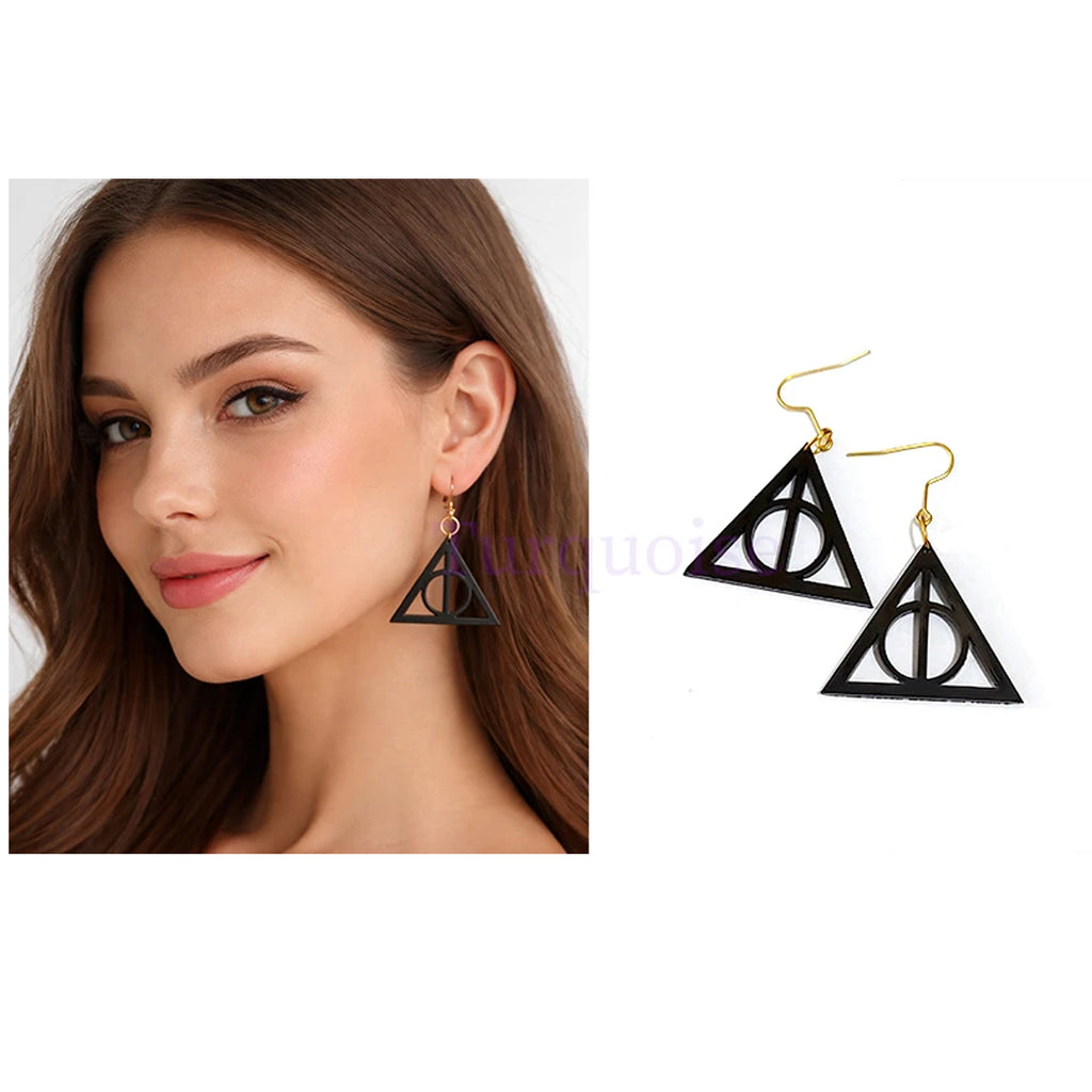 Harry Potter Logo Lightweight Earrings – Magical Fandom Earrings for Women & Girls | Stylo Choice