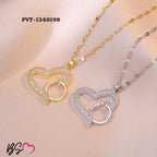 Korean Heart Locket with Adjustable Ring – Elegant Couple Jewelry Set | Stylo Choice