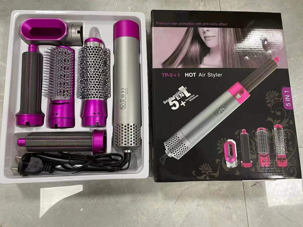 5 In 1 Hair Styler in Pakistan – Professional Hot Air Brush, Hair Dryer, Volumizer, Straightener & Curler | Stylo Choice