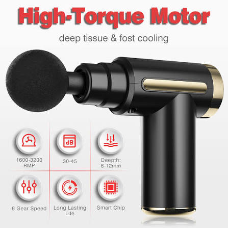 4-in-1 Massage Gun with 5 Speed Modes – Portable Deep Tissue Muscle Massager | Stylo Choice