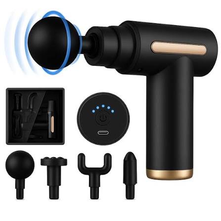 4-in-1 Massage Gun with 5 Speed Modes – Portable Deep Tissue Muscle Massager | Stylo Choice