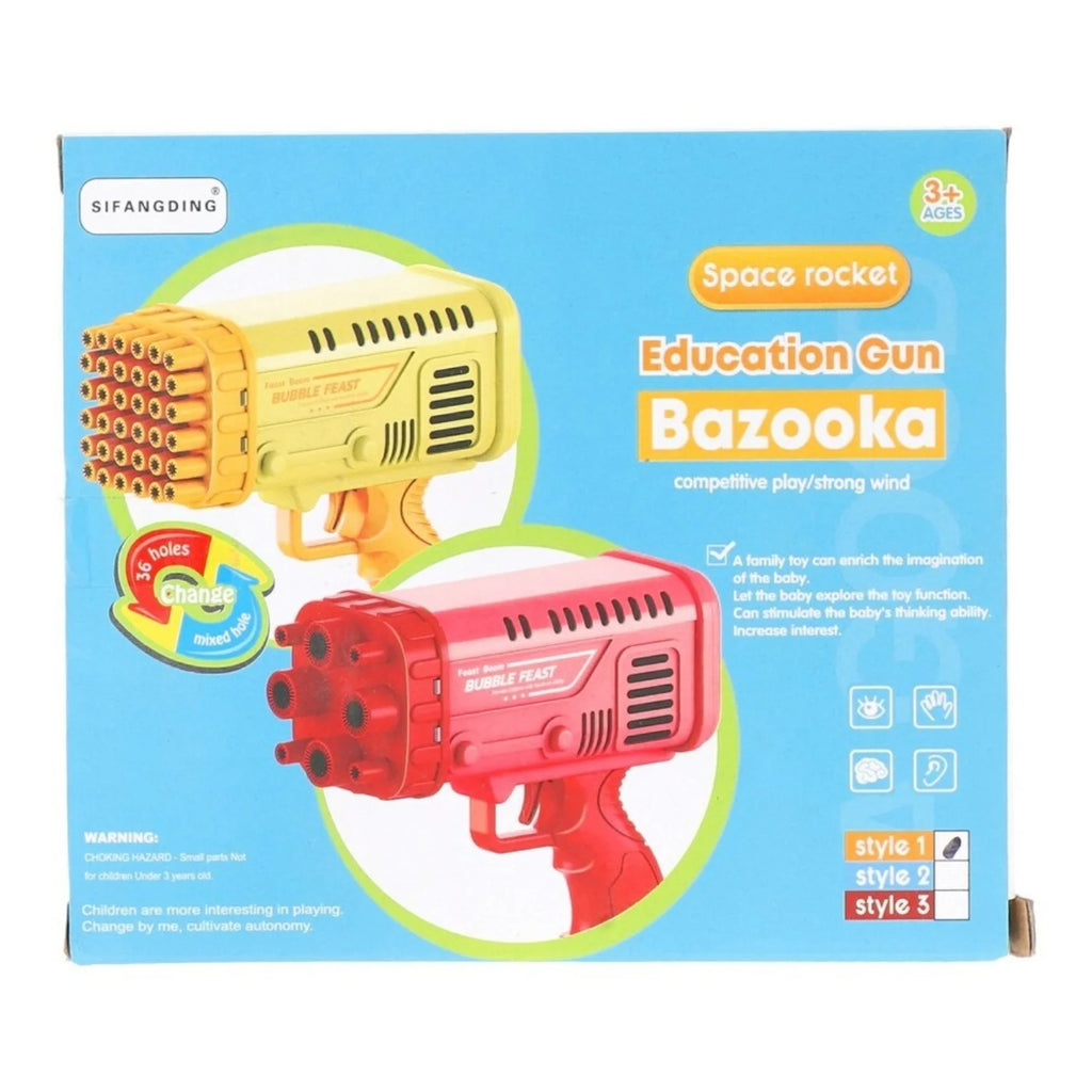 Feast Boom Bubble Gun for Kids | Automatic Bubble Blaster Toy with Lights | Fun Outdoor Bubble Machine | Stylo Choice
