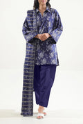 Saya Midnight Flora 3-Piece Printed Lawn Suit – Unstitched Summer Collection for Women | Stylo Choice