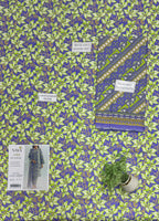 Saya Azure Blossom 3-Piece Printed Lawn Suit – Unstitched Summer Collection for Women | Stylo Choice