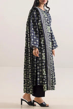 Saya Geometric Elegance 3-Piece Printed Lawn Suit – Unstitched Summer Collection | Stylo Choice