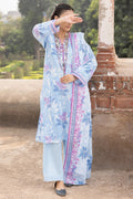 Saya Lavender Sky 3-Piece Printed Lawn Suit – Unstitched Summer Collection for Women | Stylo Choice