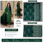 Salim Emerald Grace 3 Piece Printed Lawn Suit for Women – Premium Summer Collection | Stylo Choice