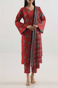 Saya Ruby Bloom 3-Piece Printed Lawn Suit – Unstitched Women's Summer Dress Collection | Stylo Choice