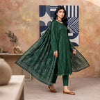 Salim Emerald Grace 3 Piece Printed Lawn Suit for Women – Premium Summer Collection | Stylo Choice