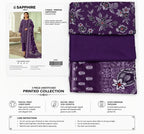 SAPPHIRE 3 Piece Printed Lawn Suit Unstitched for Women – Premium Summer Lawn Collection | Elegant Pakistani Dress | Stylo Choice