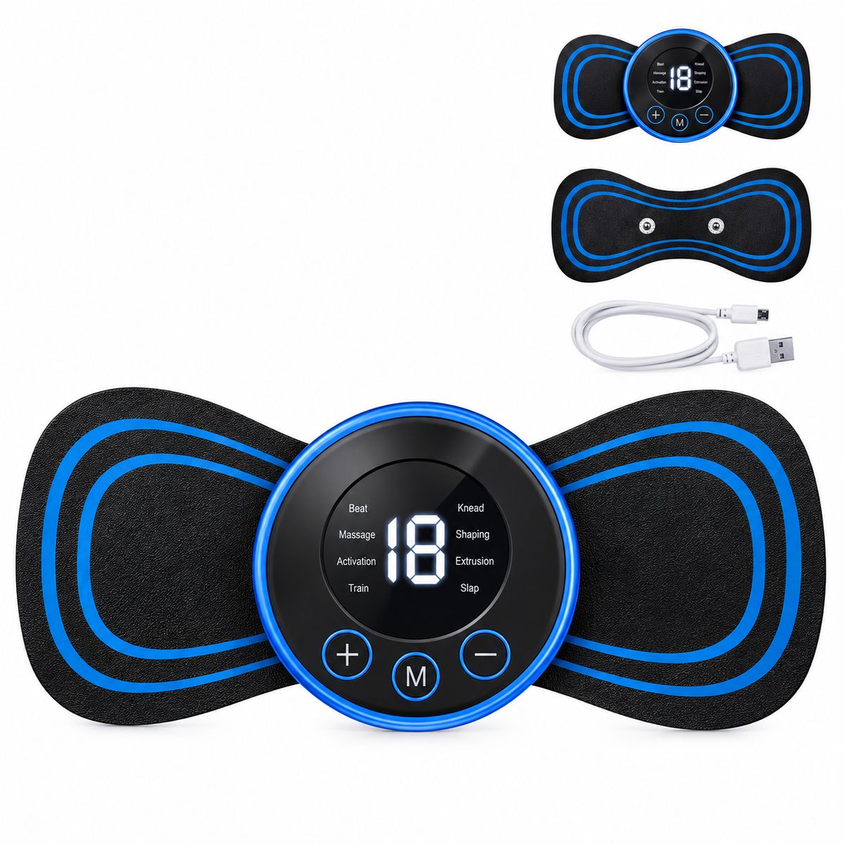 Mini Body Massager – Portable Rechargeable EMS Muscle Stimulator for Neck, Shoulder & Back Pain Relief | Stylo Choice