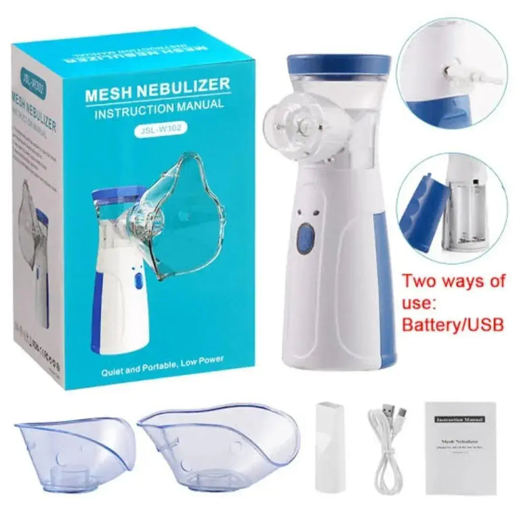 Portable Nebulizer for Adults & Kids – Rechargeable Mesh Nebulizer Machine