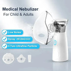 Portable Nebulizer for Adults & Kids – Rechargeable Mesh Nebulizer Machine