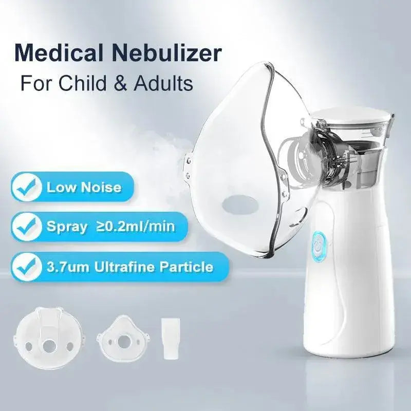 Portable Nebulizer for Adults & Kids – Rechargeable Mesh Nebulizer Machine