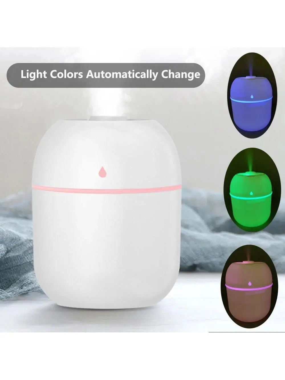 Double Nozzle Air Humidifier – USB Portable Cool Mist Humidifier for Home, Office & Bedroom