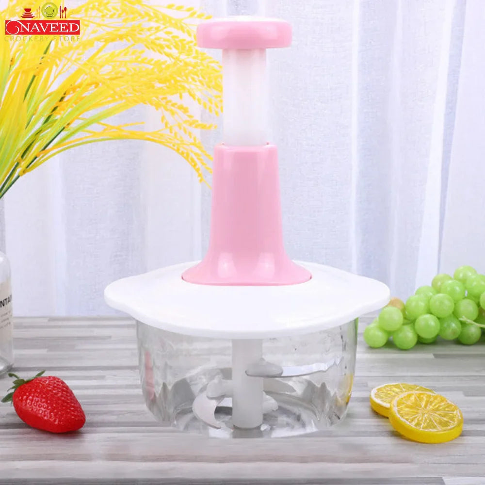 Manual Hand Push Vegetable Chopper