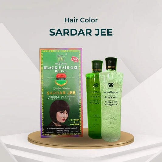 Original Sardar Jee Black Hair Color Gel for Men & Women - 1000 ml