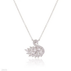 Swan Zircon Necklace for Women – Elegant Crystal Swan Pendant Necklace