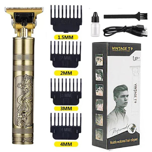 Premium Vintage T9 Cordless Rechargeable Hair Trimmer (Original) | 30% OFF For Toady Only