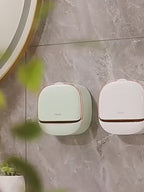 Luxury Wall-Mounted Soap Holder with Drain Tray – Stylish Bathroom Soap Box